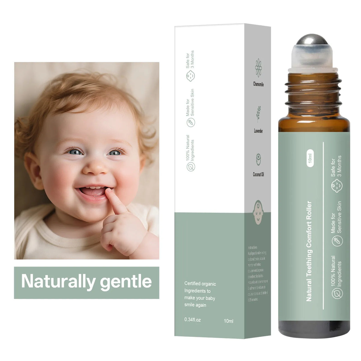 WIIEY Baby Teething Comfort Roller - Make Your Baby Smile Again