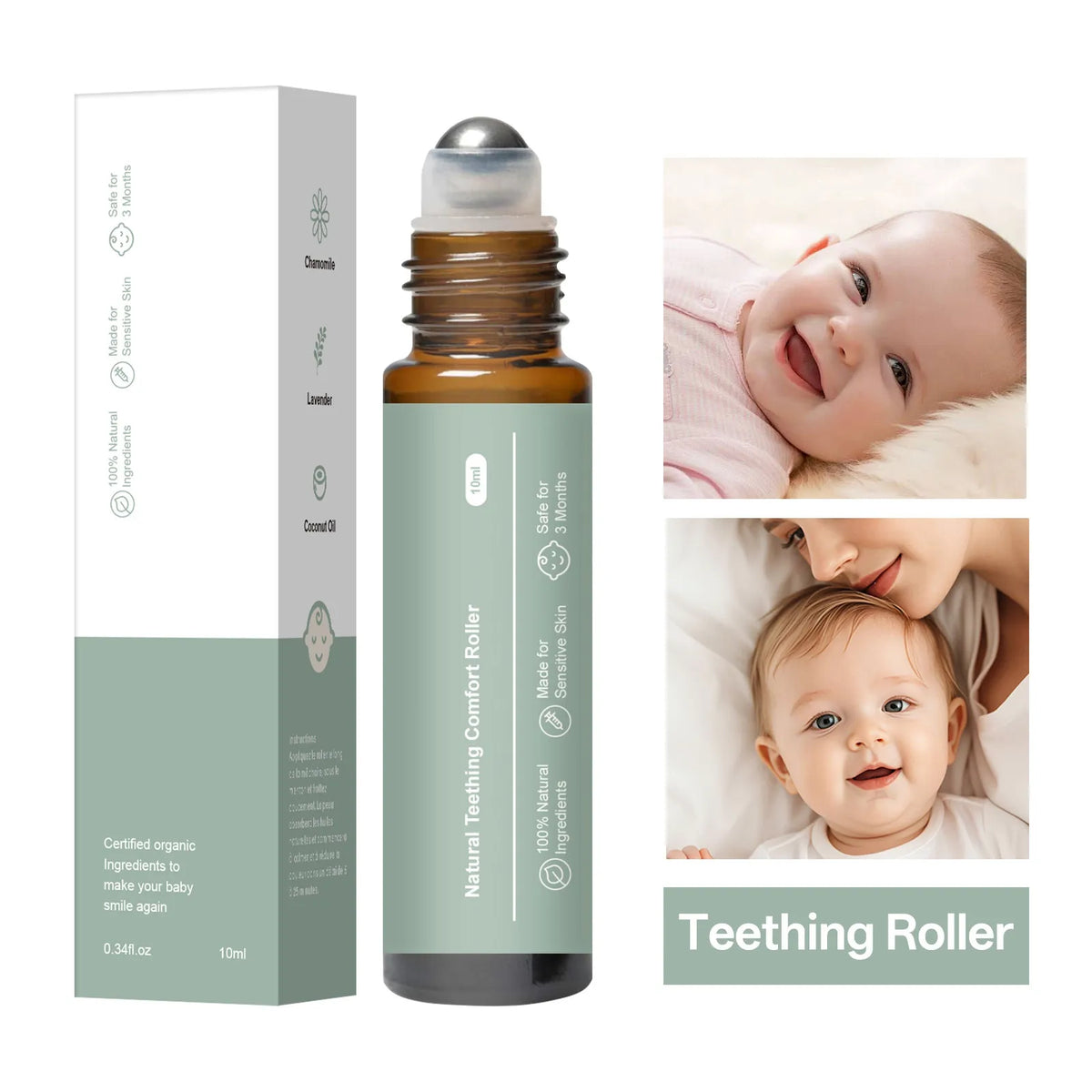WIIEY Baby Teething Comfort Roller - Make Your Baby Smile Again