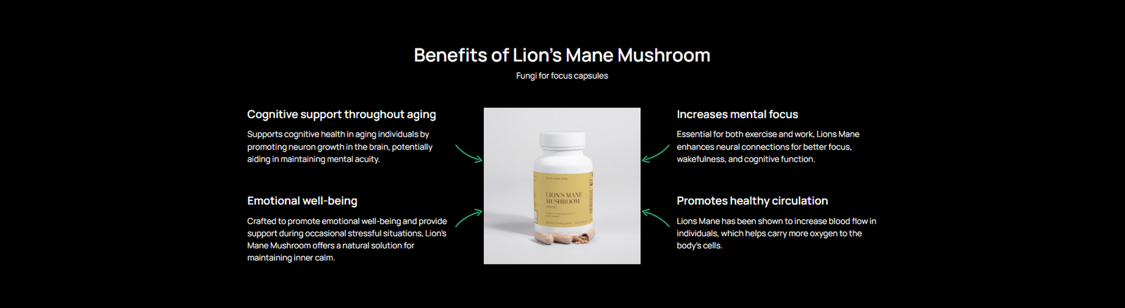 Lion's Mane Mushroom benefits