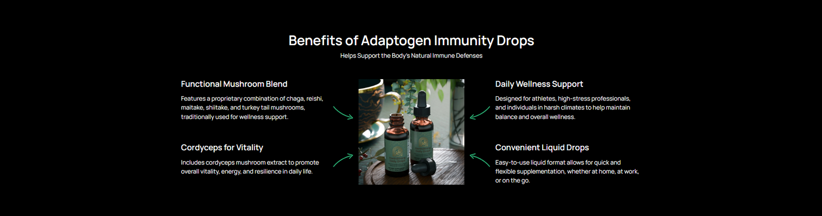 Adaptogen Immunity Drops benefits